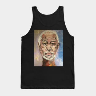 A Portrait of Morgan Freeman, Mug, Wall Art Tank Top